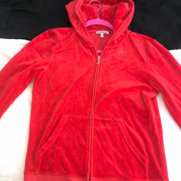 Juicy Couture Tops - Red authentic Juicy Couture velour jacket